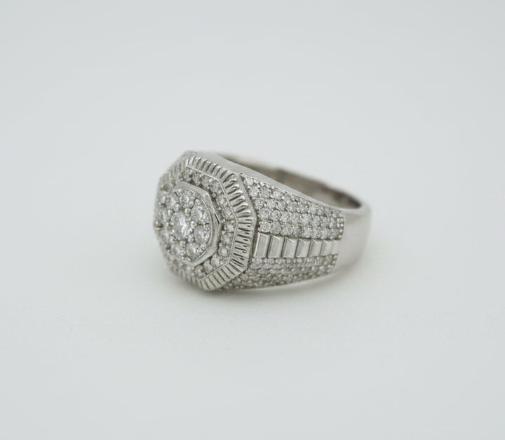 925 SILVER MOISSANITE 1.61CTW RING