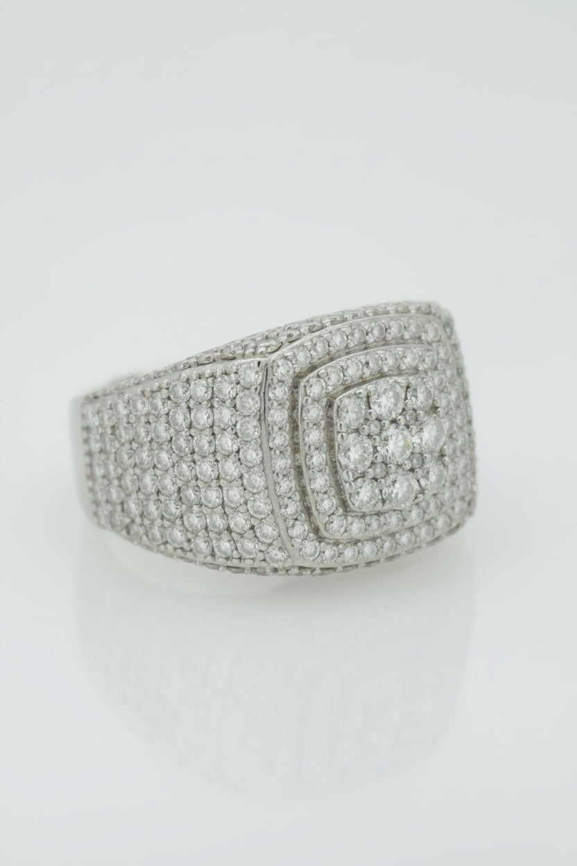 925 SILVER MOISSANITE 3.91CTW RING