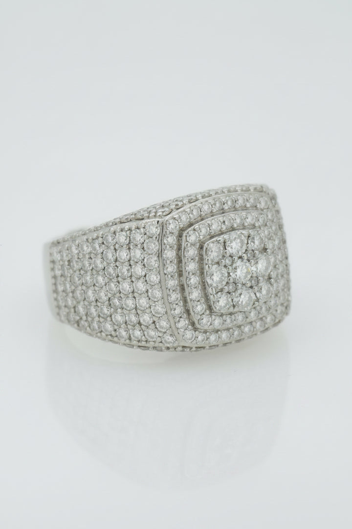 925 SILVER MOISSANITE 3.91CTW RING