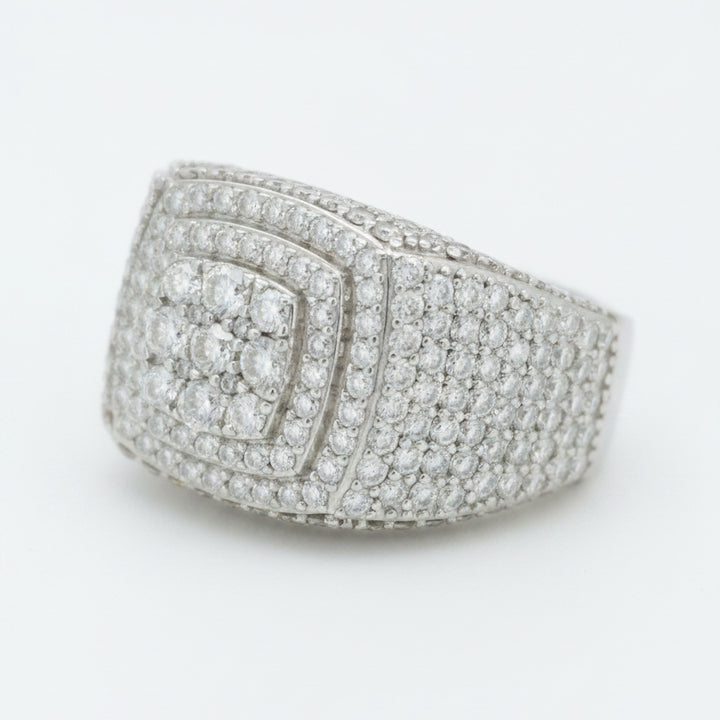 925 SILVER MOISSANITE 3.91CTW RING
