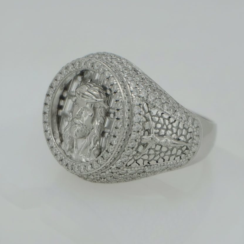 925 SILVER MOISSANITE 3.68CTW RING