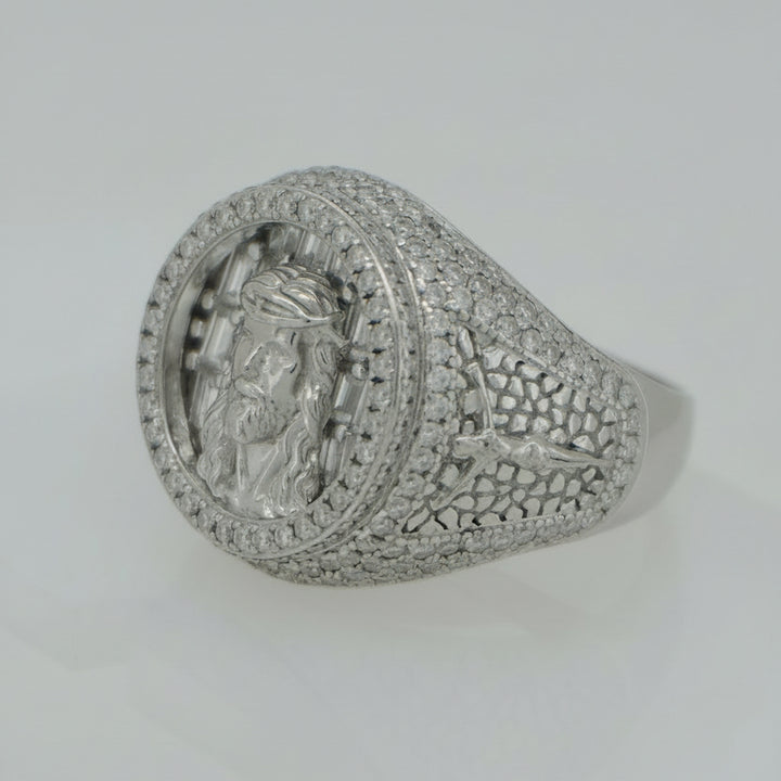 925 SILVER MOISSANITE 3.68CTW RING