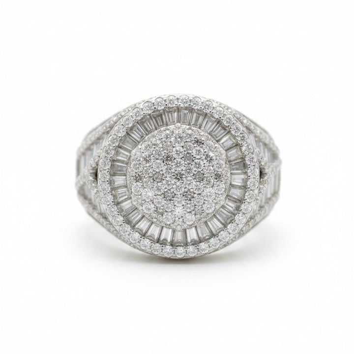 925 SILVER MOISSANITE 4.82CTW RING