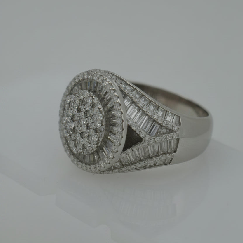 925 SILVER MOISSANITE 4.82CTW RING