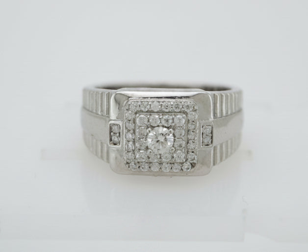 925 SILVER MOISSANITE 0.61CTW RING