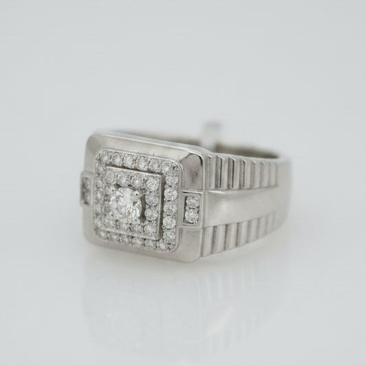925 SILVER MOISSANITE 0.61CTW RING