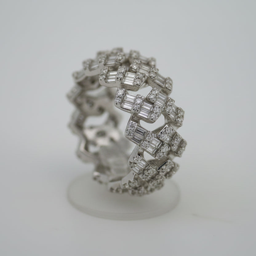 925 SILVER MOISSANITE 0.61CTW RING