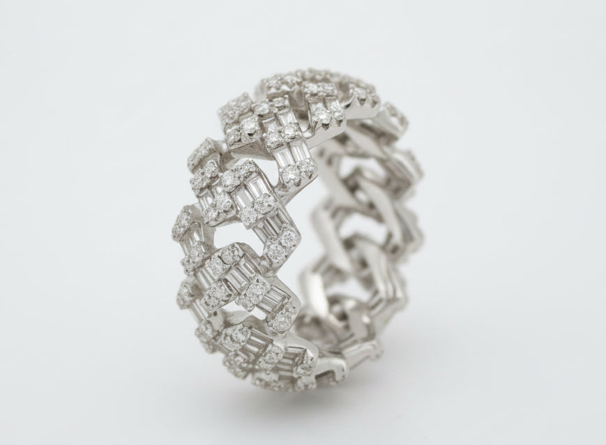 925 SILVER MOISSANITE 0.61CTW RING