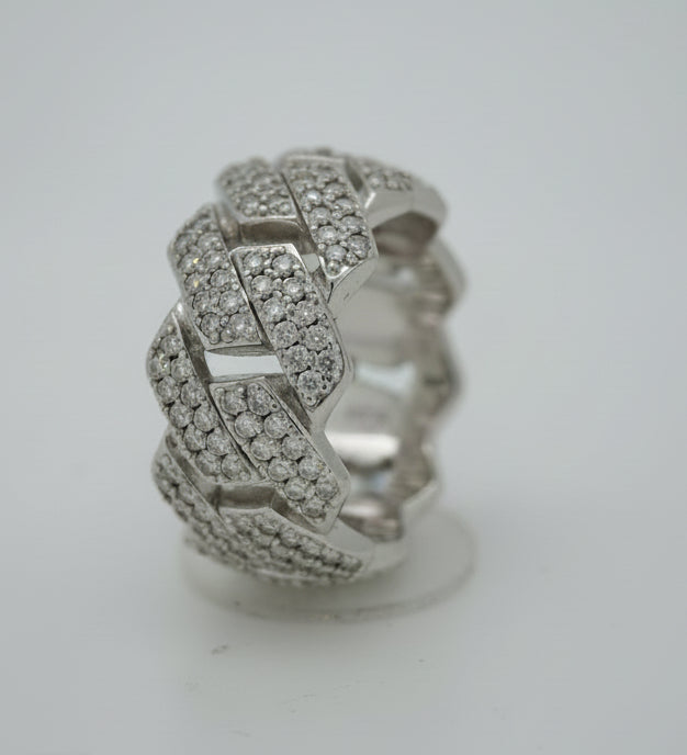 925 SILVER MOISSANITE 3.40CTW RING