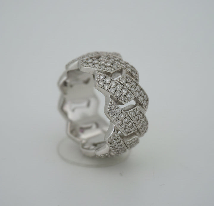 925 SILVER MOISSANITE 3.40CTW RING