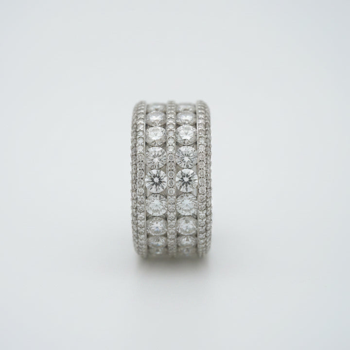 925 SILVER MOISSANITE 9.88CTW RING