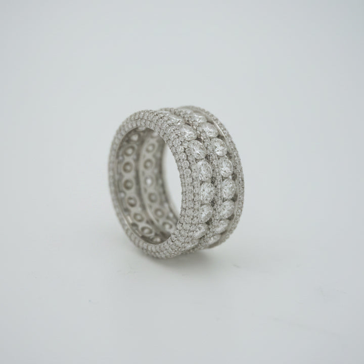 925 SILVER MOISSANITE 9.88CTW RING