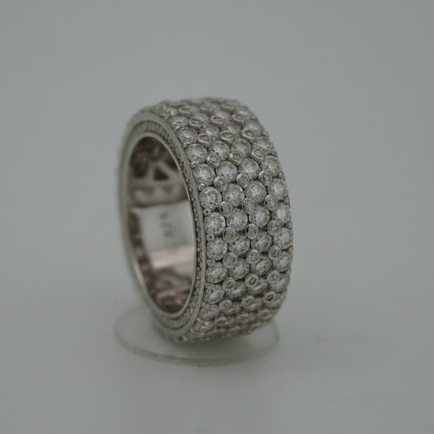 925 SILVER MOISSANITE 7.38CTW RING