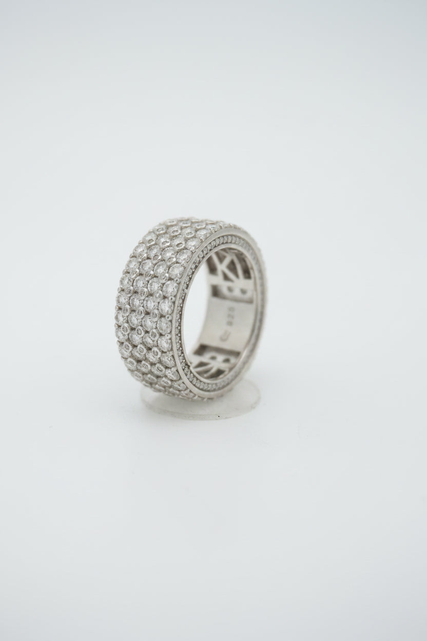 925 SILVER MOISSANITE 7.38CTW RING