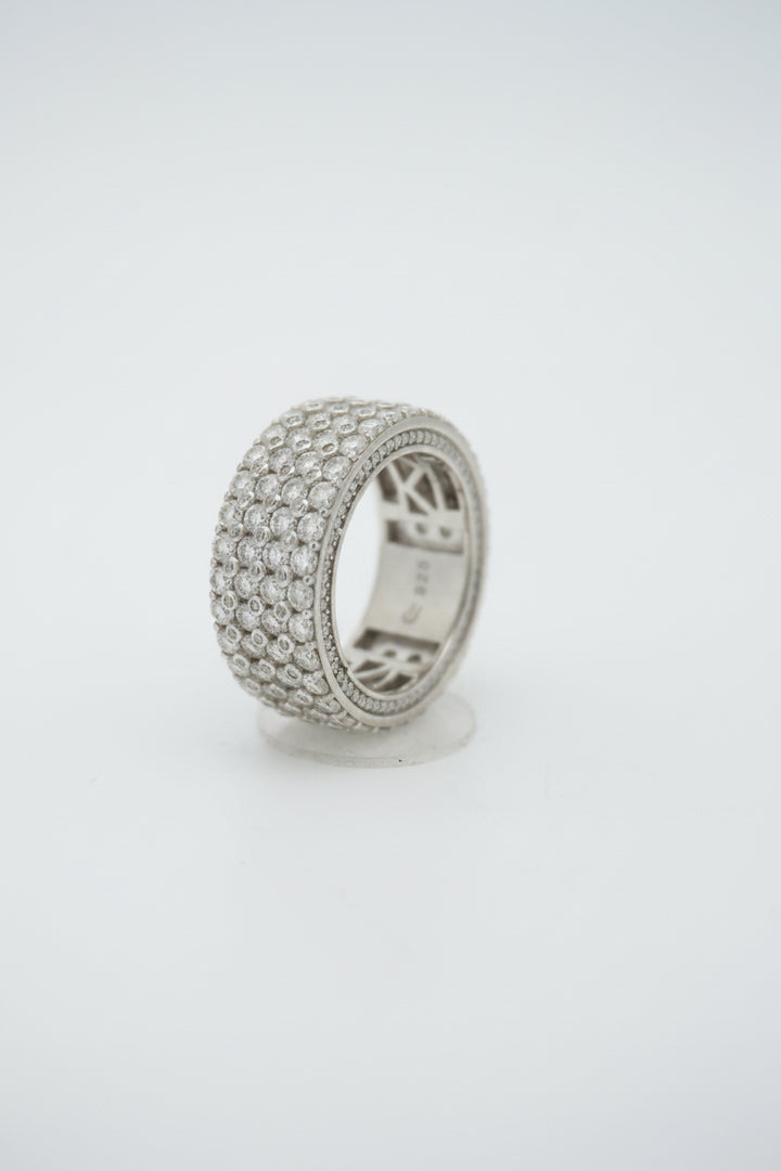 925 SILVER MOISSANITE 7.38CTW RING
