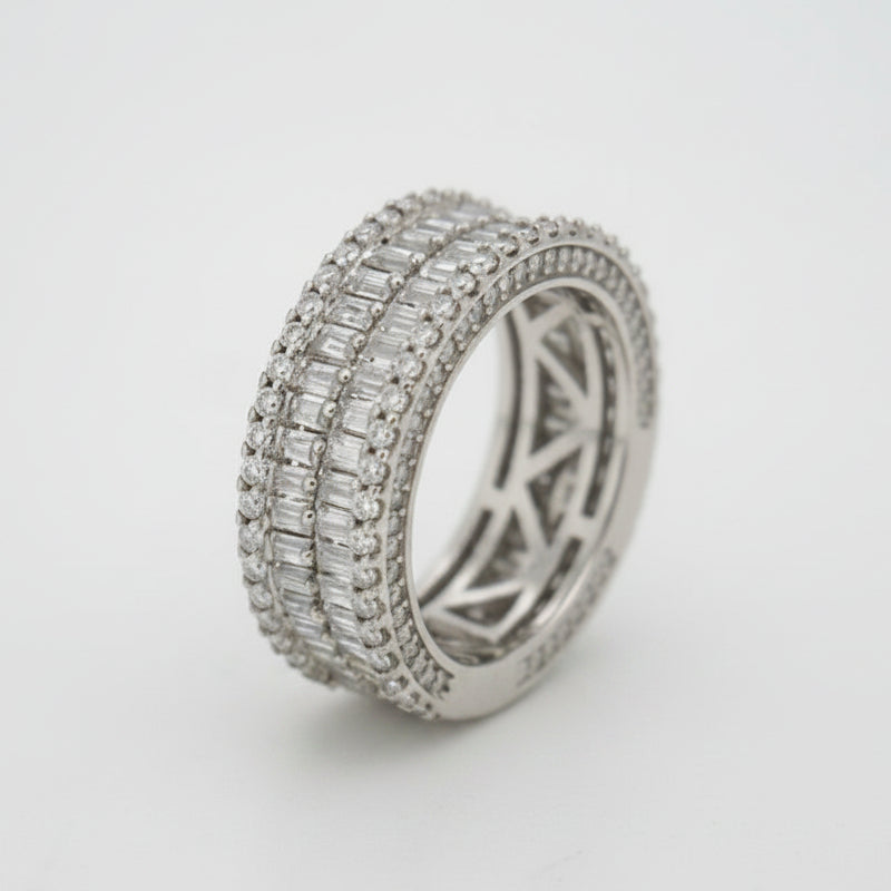925 SILVER MOISSANITE 5.06CTW RING
