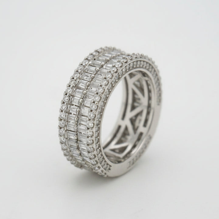 925 SILVER MOISSANITE 5.06CTW RING