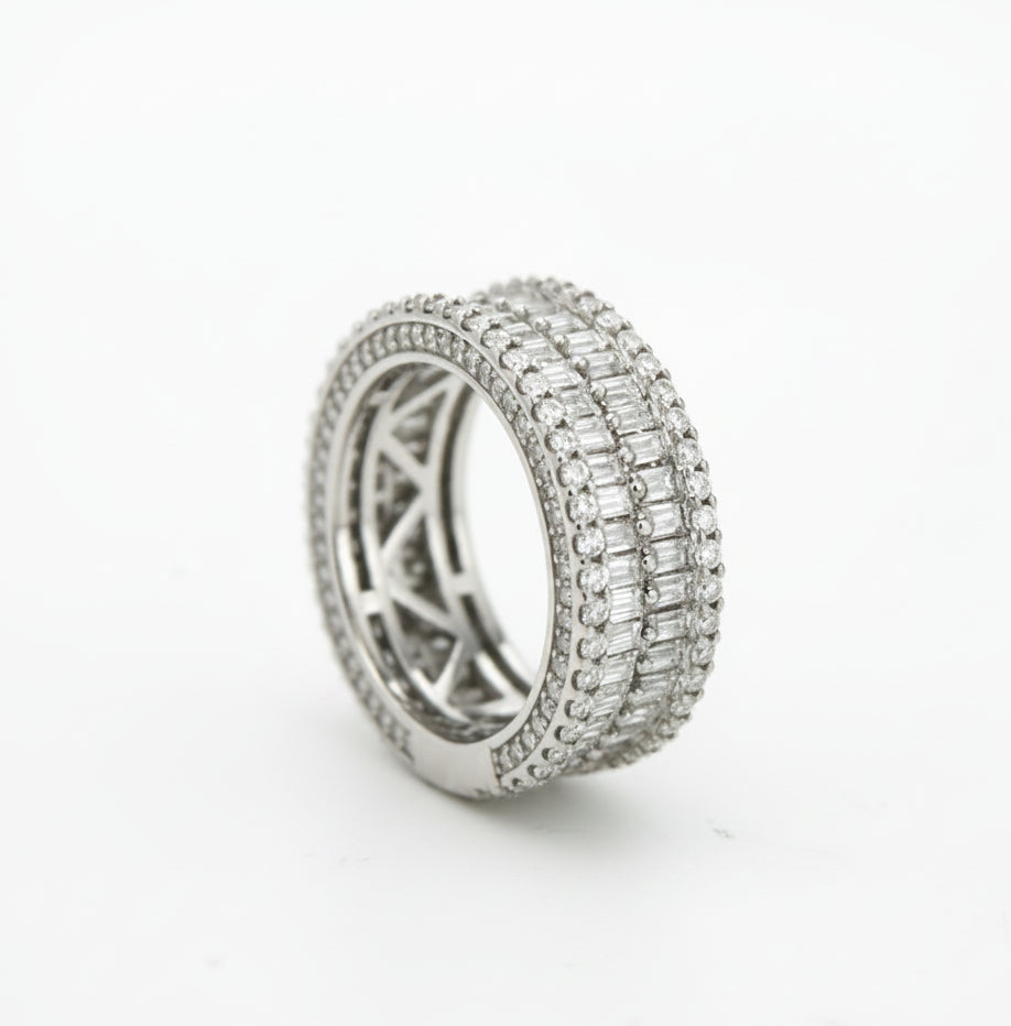 925 SILVER MOISSANITE 5.06CTW RING