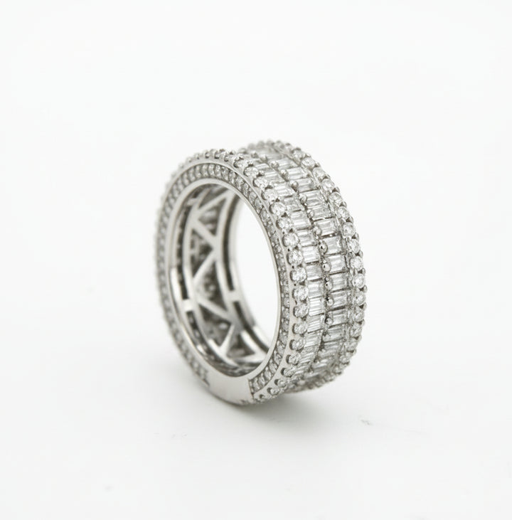 925 SILVER MOISSANITE 5.06CTW RING