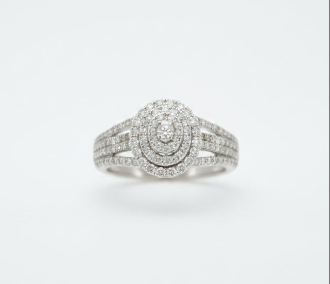 925 SILVER MOISSANITE 0.71CTW RING