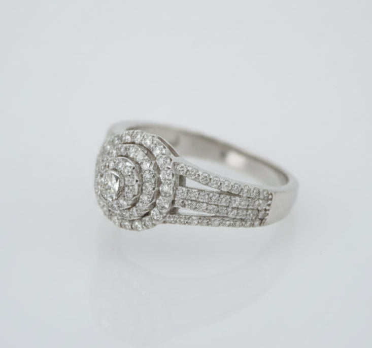 925 SILVER MOISSANITE 0.71CTW RING