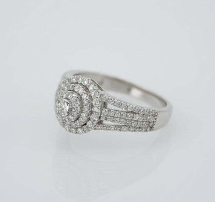 925 SILVER MOISSANITE 0.71CTW RING