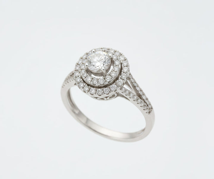 925 SILVER MOISSANITE 1.30CTW RING