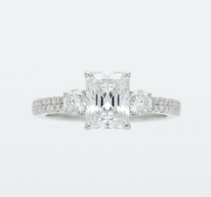 925 SILVER MOISSANITE 2.50CTW RING
