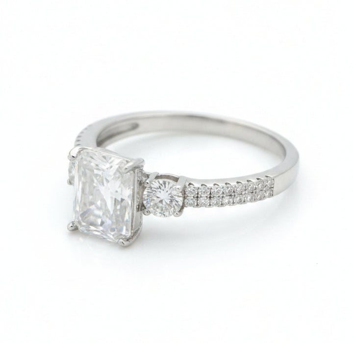 925 SILVER MOISSANITE 2.50CTW RING