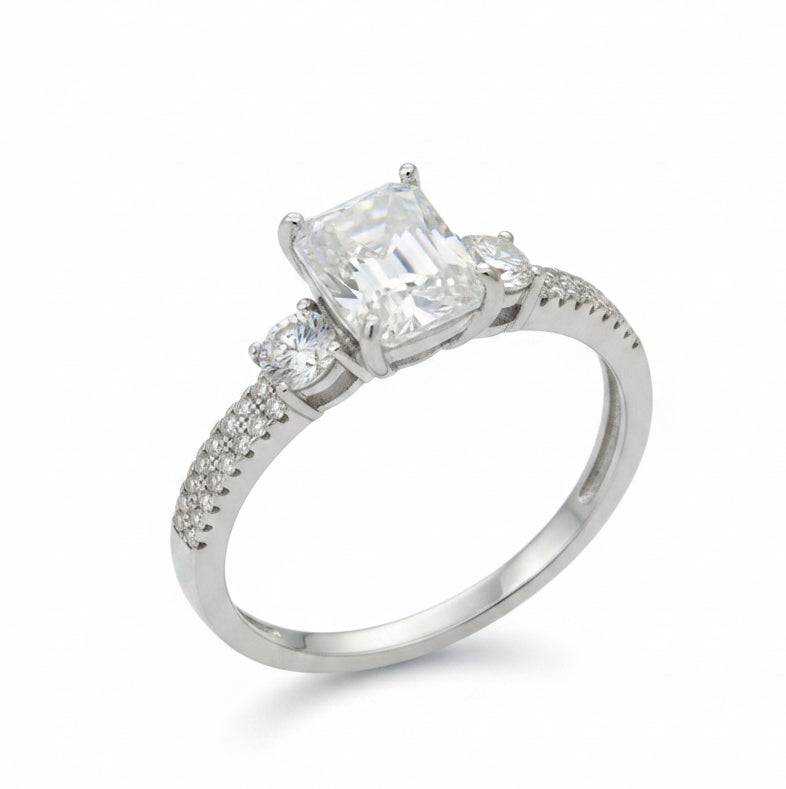 925 SILVER MOISSANITE 2.50CTW RING