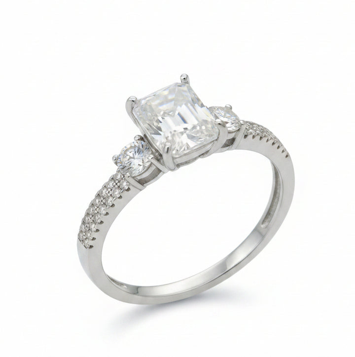 925 SILVER MOISSANITE 2.50CTW RING