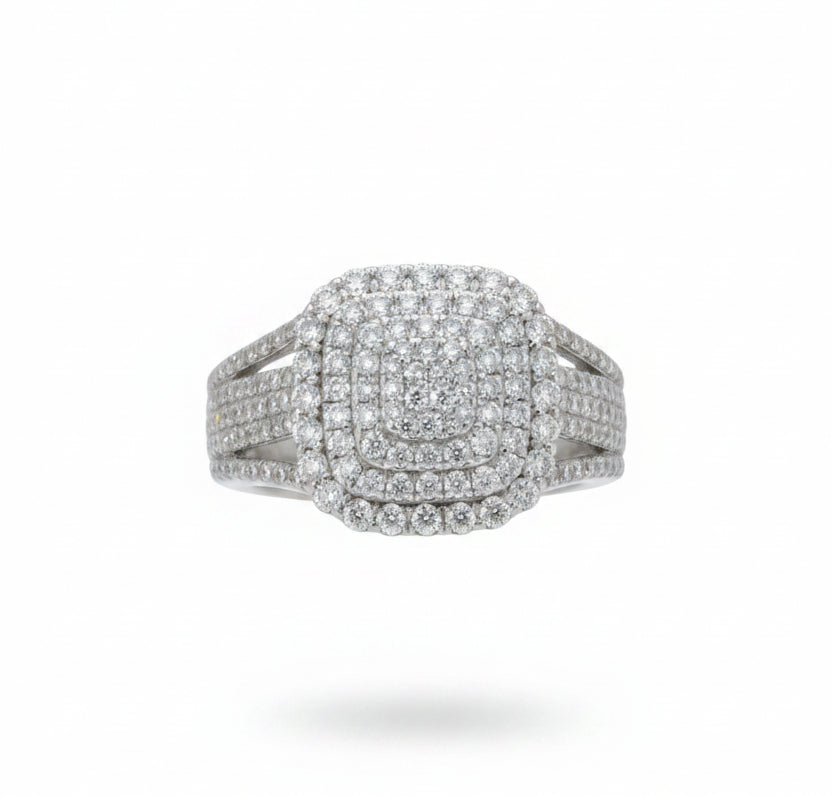 925 SILVER MOISSANITE 1.20 CTW RING
