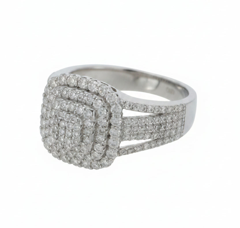 925 SILVER MOISSANITE 1.20 CTW RING