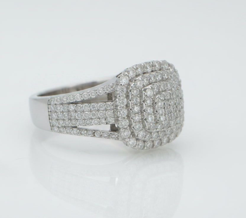 925 SILVER MOISSANITE 1.20 CTW RING