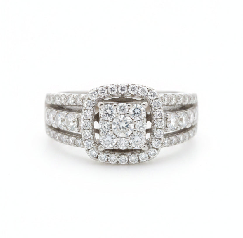 925 SILVER MOISSANITE 1.25 CTW RING