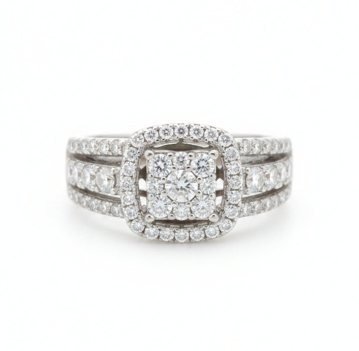 925 SILVER MOISSANITE 1.25 CTW RING