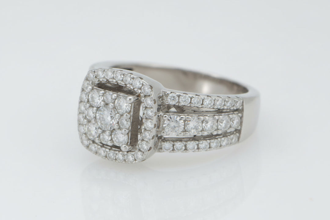 925 SILVER MOISSANITE 1.25 CTW RING