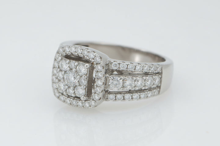 925 SILVER MOISSANITE 1.25 CTW RING