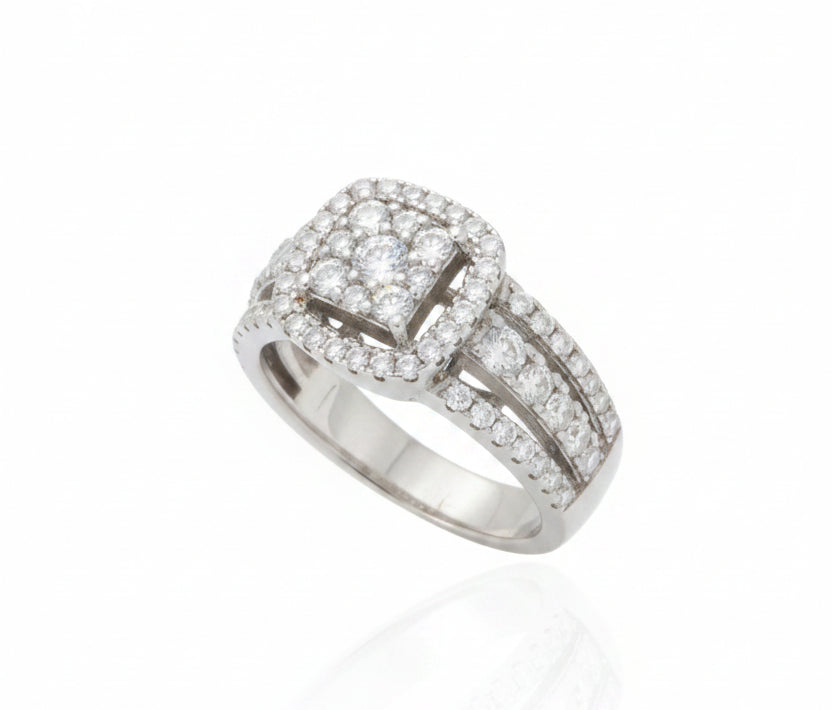 925 SILVER MOISSANITE 1.25 CTW RING