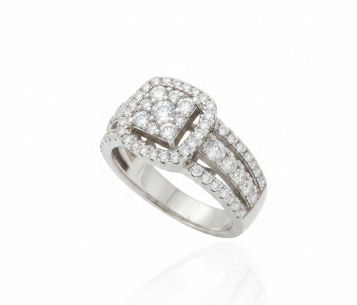 925 SILVER MOISSANITE 1.25 CTW RING