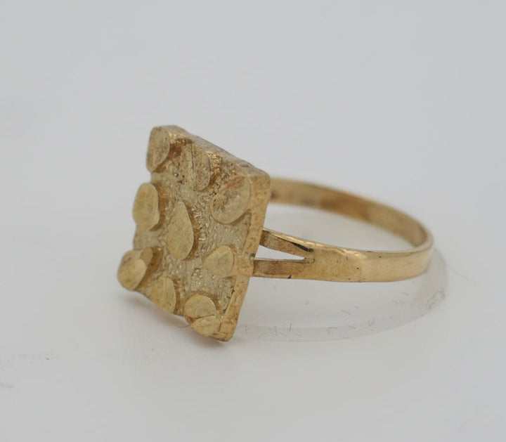 10K  NUGGET RING