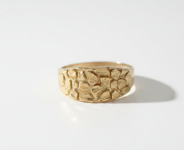 10K  NUGGET RING