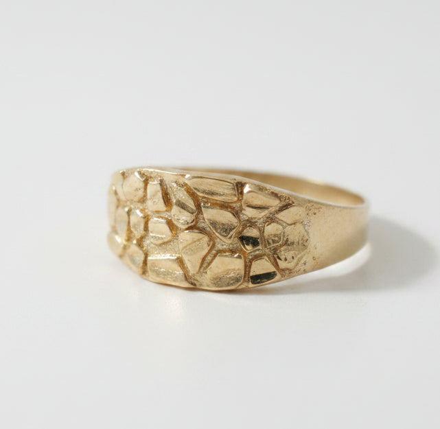 10K  NUGGET RING