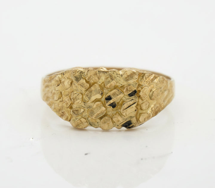 10K  NUGGET RING