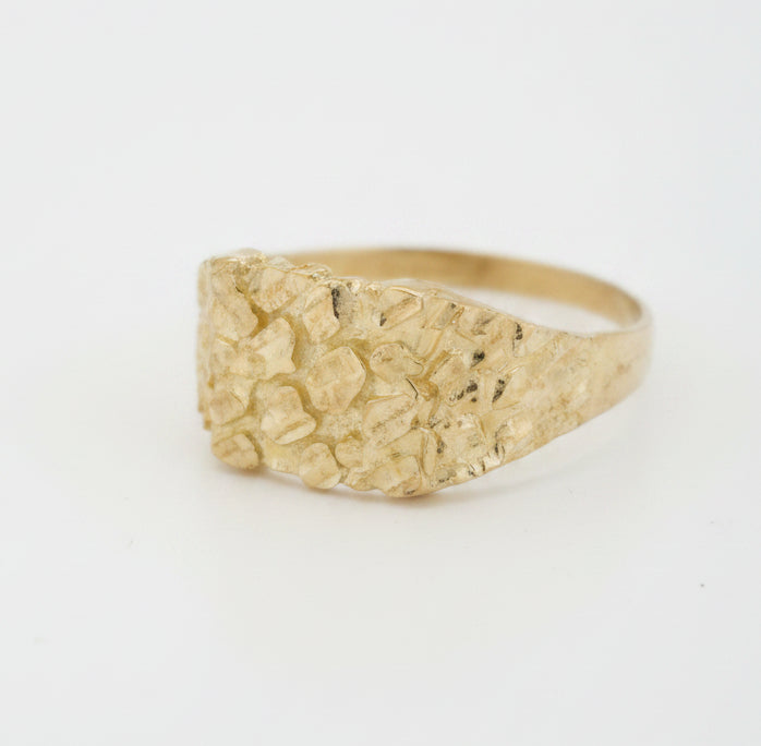 10K  NUGGET RING