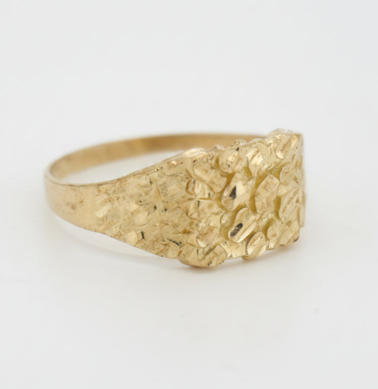 10K  NUGGET RING