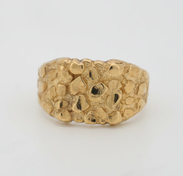 10K  NUGGET RING