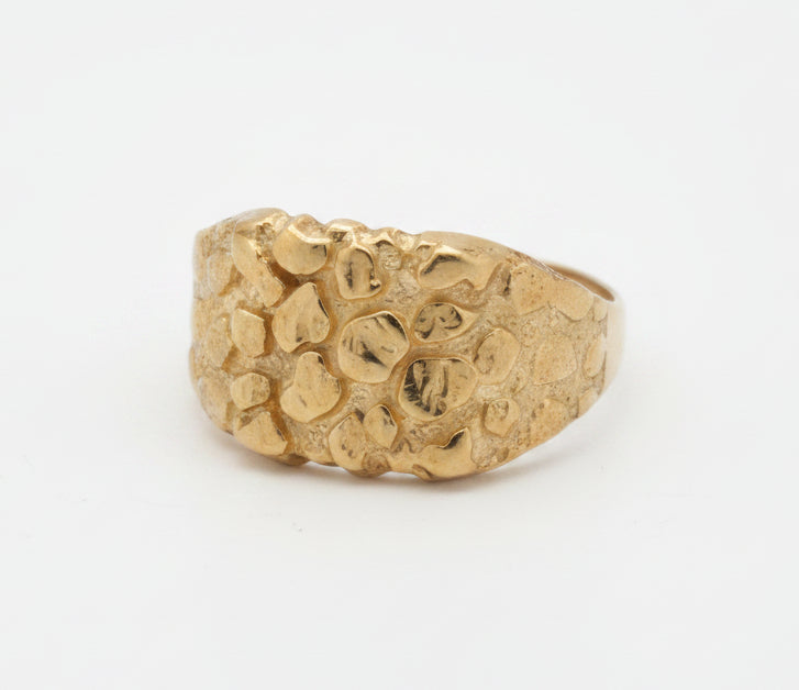 10K  NUGGET RING