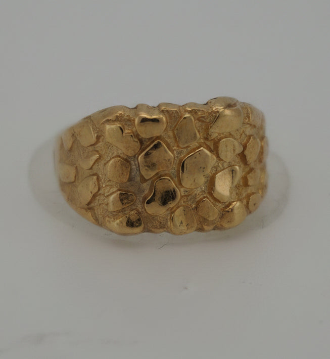 10K  NUGGET RING