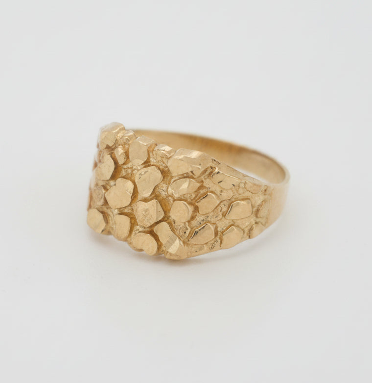 10K  NUGGET RING
